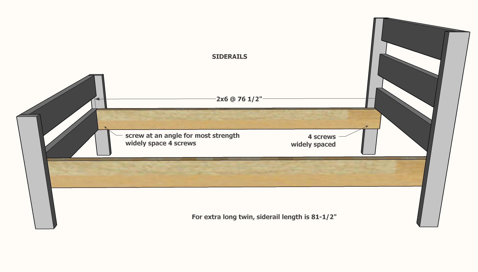 Diy 2x4 deals twin bed frame